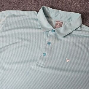 Callaway Golf Polo‎ Shirt Opti-Dri Striped Short Sleeve XXL